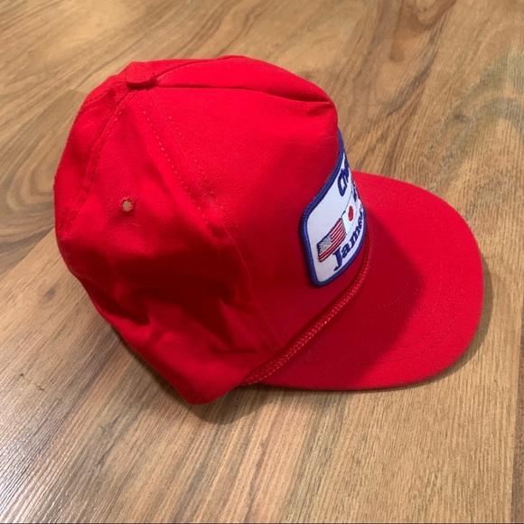 Vintage Chevron James Timec Petroleum Refinery Patch Trucker Hat Adjustable Hat - Picture 3 of 7